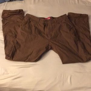 Coleman brown lined pants 34w